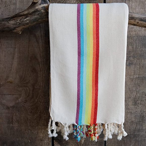 Beach Towel, Rainbow, begie - Picture 7 of 9